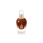 100 ml bottle, with transparent glass and amber perfum. Spherical cap with gold band. 1947 Dalhia, a fragrance by Eric Butherbaugh.