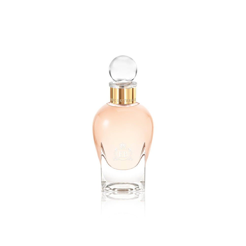 100 ml bottle, with transparent glass and orangey perfum. Spherical cap with gold band. Regal Tuberose, a fragrance by Eric Butherbaugh.